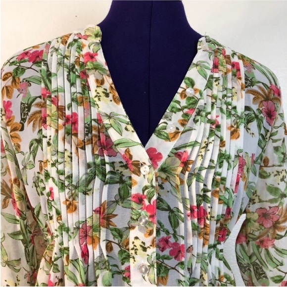 American Rag White Floral Long Sleeve Dress - Picture 6 of 13